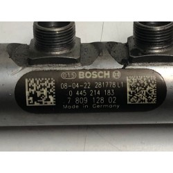 FLAUTO INIETTORI RAIL GASOLIO BMW serie 1-3-5-x1-x3  2.0 N47D20A SENSORE