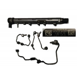 FLAUTO INIETTORI RAIL GASOLIO BMW serie 1-3-5-x1-x3  2.0 N47D20A SENSORE