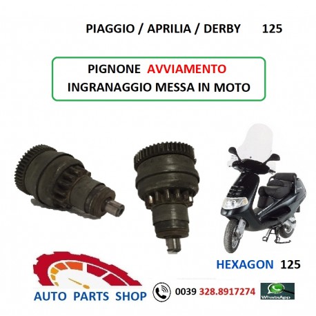 431321 VERWEIS RITZEL ANLASSER PIAGGIO HEXAGON 125 FREE ZIP FLY SKIPPER