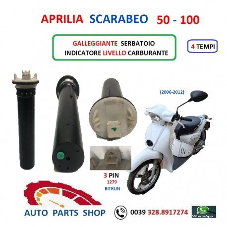 GALLEGGIANTE SERBATOIO APRILIA SCARABEO 50 - 100 4T  INDICATORE CARBURANTE