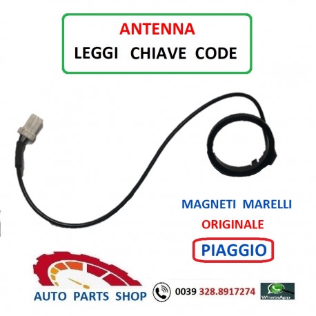 PIAGGIO ANTENNA LEGGI CODE CHIAVE CODIFICA TRASPONDER