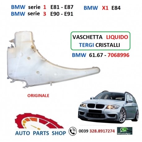 7068996 BMW serie 1-3-X1 VASCHETTA LIQUIDO TERGI CRISTALLI ORIGINALE