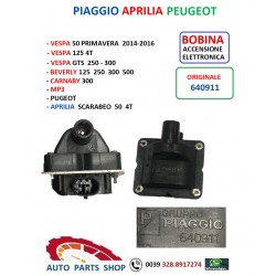 641911 BOBINA PIAGGIO VESPA GT 250 - 300 PRIMAVERA BEVERLY MP3 PEUGEOT