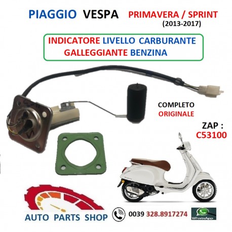 PIAGGIO VESPA 50 PRIMAVERA SPRINT INDICATORE LIVELLO GALLEGGIANTE BENZINA