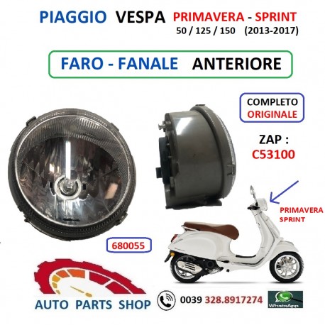 680055 FARO FANALE ANTERIORE PIAGGIO VESPA PRIMAVERA SPRINT (2013-2018)