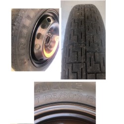 125/80/15 KIT RUOTA DI EMERGENZA RUOTINO FIAT LANCIA ALFA ROMEO