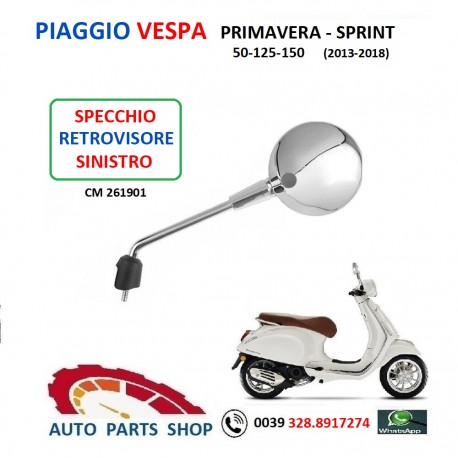 CM261901 SPECCHIO RETROVISORE SINISTRO PIAGGIO VESPA PRIMAVERA SPRINT ( 2013-2018)