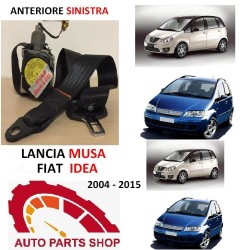 LANCIA MUSA FIAT IDEA CINTURA di Sicurezza Anteriore Sinistra GRIGIO