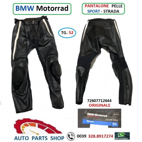 72607712644 BMW MOTORRAD PANTALONE PELLE SPORT STRADA TG.52