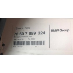 72607689324 BMW MOTORRAD PANTALONE PELLE PRORACE MEN BLACK TG.50