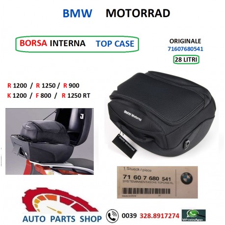 71607680541 BMW BORSA INTERNA TOP CASE R1200 R1250 F800 R900 K1200
