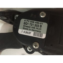 Pédale d'accélérateur électronique VOLKSWAGEN POLO 1.4 td 2007 capteur 6Q1721503B 6PV008495-01